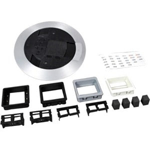 Legrand Wiremold AV3 Poke-Thru Finish Flange AND Slide Holder - Brushed BRASS