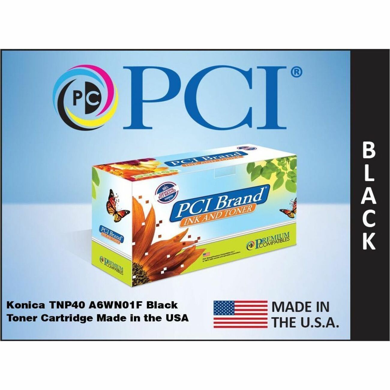 Premium Compatibles Laser Toner Cartridge - Alternative for Konica Minolta TNP40 (A6WN01F) - Black Pack