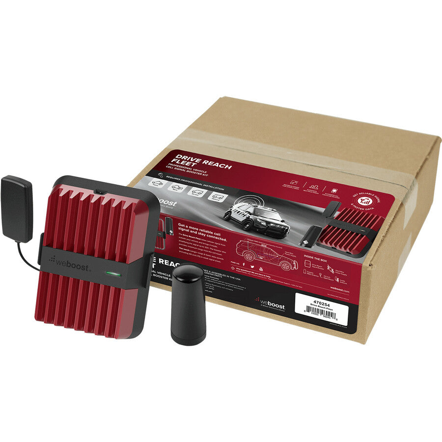 WeBoost Reach Fleet 12V Cell Booster, 1.80 lb, 4G, Enhances all available wireless network signals and speeds throughout a fleet vehicle (Police