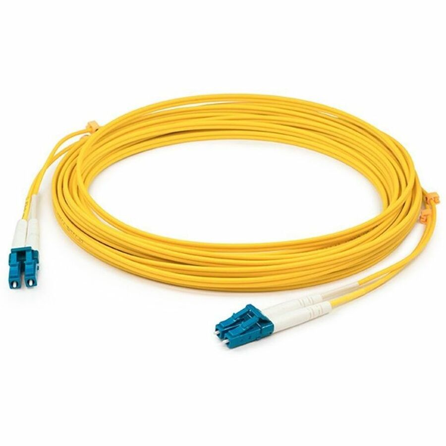 AddOn 12m LC (Male) to LC (Male) Yellow OS2 Duplex Fiber LSZH-rated Patch Cable