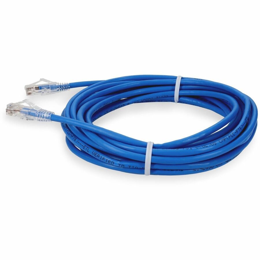 AddOn 35ft RJ-45 (Male) to RJ-45 (Male) Blue Cat6 Straight UTP Plenum-Rated Copper Patch Cable