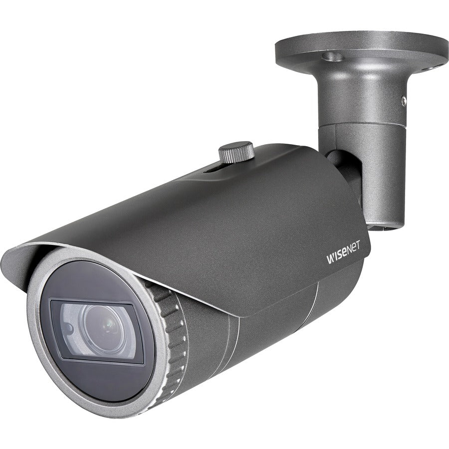 Wisenet QNO-8080R 5 Megapixel Outdoor Network Camera - Bullet - Dark Gray