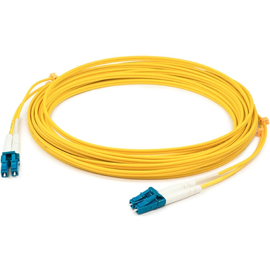 AddOn 10m LC (Male) to LC (Male) Yellow OM4 Duplex Plenum-Rated Fiber Patch Cable