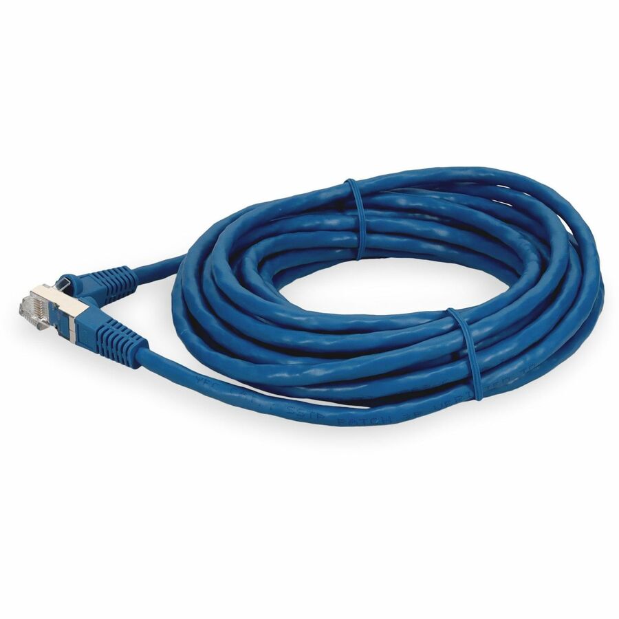 AddOn 20ft RJ-45 (Male) to RJ-45 (Male) Blue Microboot, Snagless Cat7 S/FTP PVC Copper Patch Cable