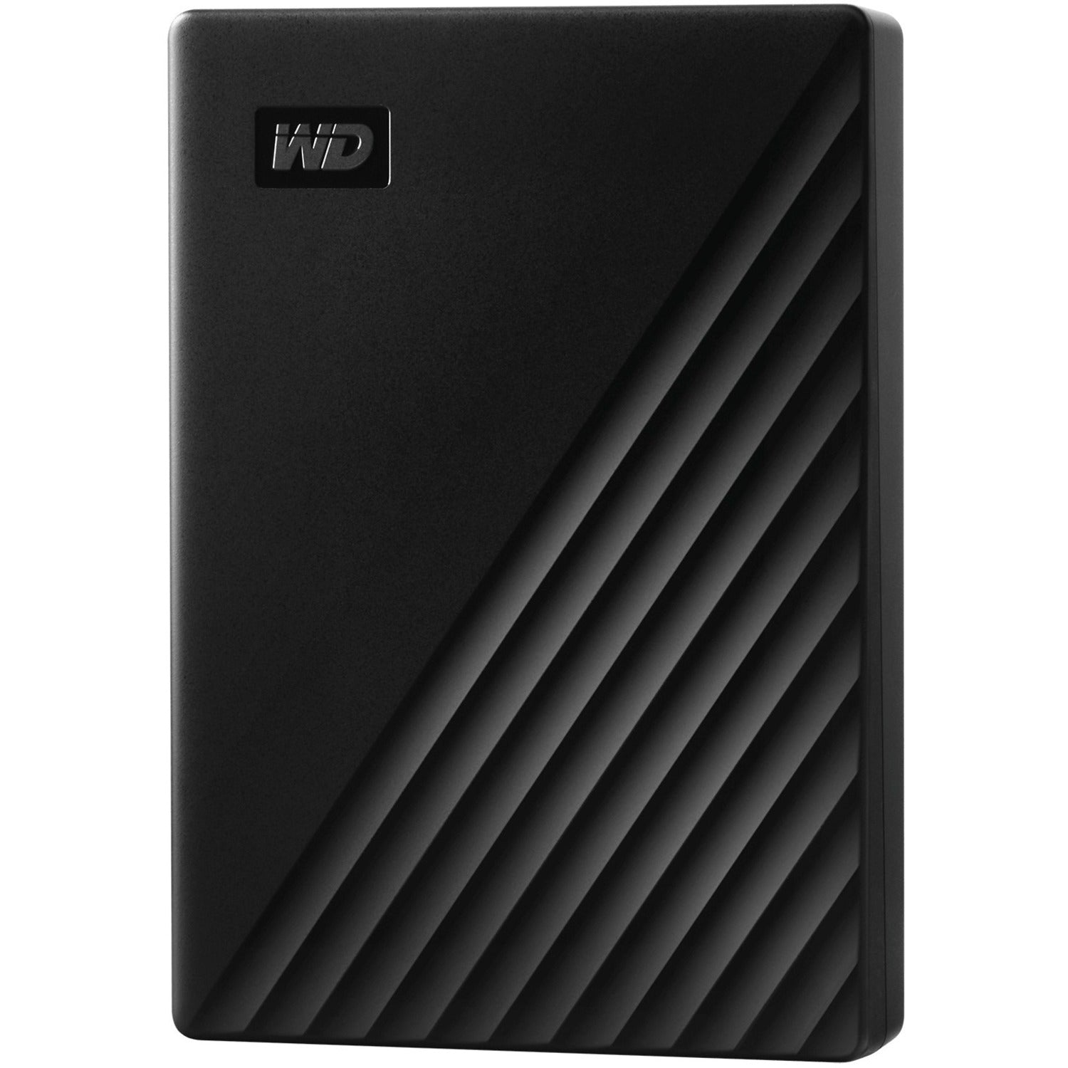 Western WD My Passport WDBPKJ0040BBK-WESN 4 TB Portable Hard Drive - External - Black