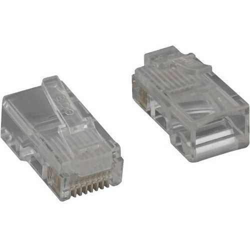 NSI ENET Category 5e Modular Plug, For Solid Wire With Insert, 50u, 100pcs/Bag