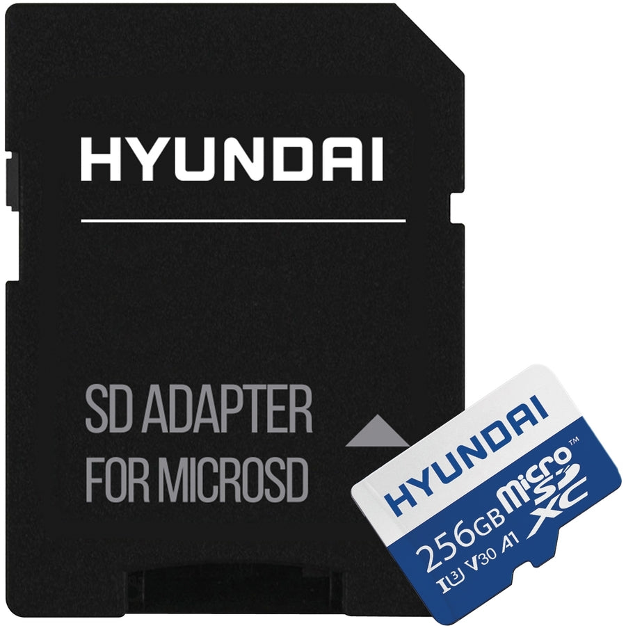 Hyundai 256GB microSDXC UHS-1 Memory Card with Adapter, 95MB/s (U3) 4K Video, Ultra HD, A1, V30