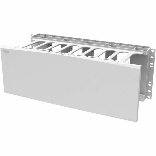 Legrand Ortronics Horizontal Cable Manager, Single Sided, 4 Rack Unit, White