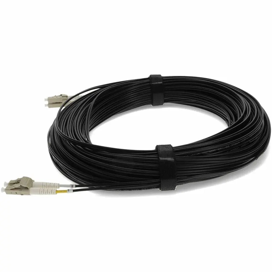 AddOn 30m LC (Male) to LC (Male) Black OM4 Duplex Fiber OFNR (Riser-Rated) Patch Cable