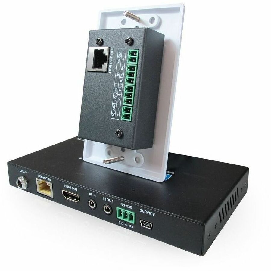 Comprehensive Pro AV/IT HDBaseT 4K60 18G Single Gang HDMI Wall Plate Extender Kit up to 230ft