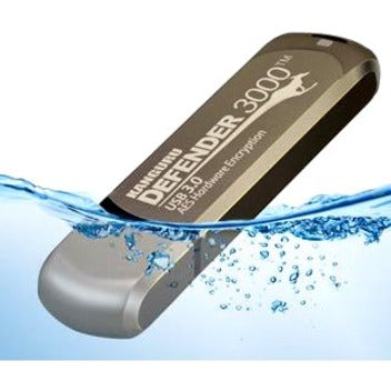 iStorage/Kanguru Defender3000 FIPS 140-2 Certified Level 3, SuperSpeed USB 3.0 Secure Flash Drive, 256G