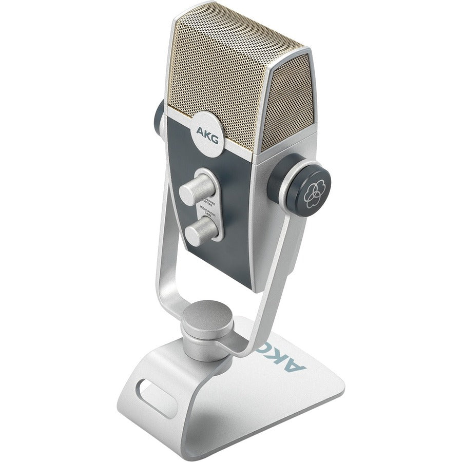 AKG Lyra USB Microphone, 3 lb, C44-USB, Wired, Lyra Ultra-HD Multimode USB Microphone