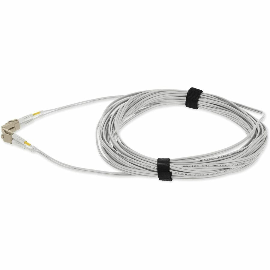 AddOn 2m LC (Male) to LC (Male) Gray OM4 Duplex Fiber OFNP (Plenum-Rated) Patch Cable