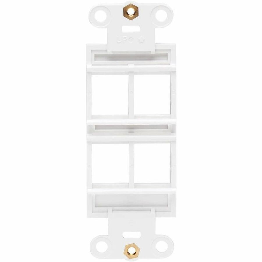 Eaton Tripp Lite Series Center Plate Insert, Decora Style - Vertical, 4 Ports, TAA