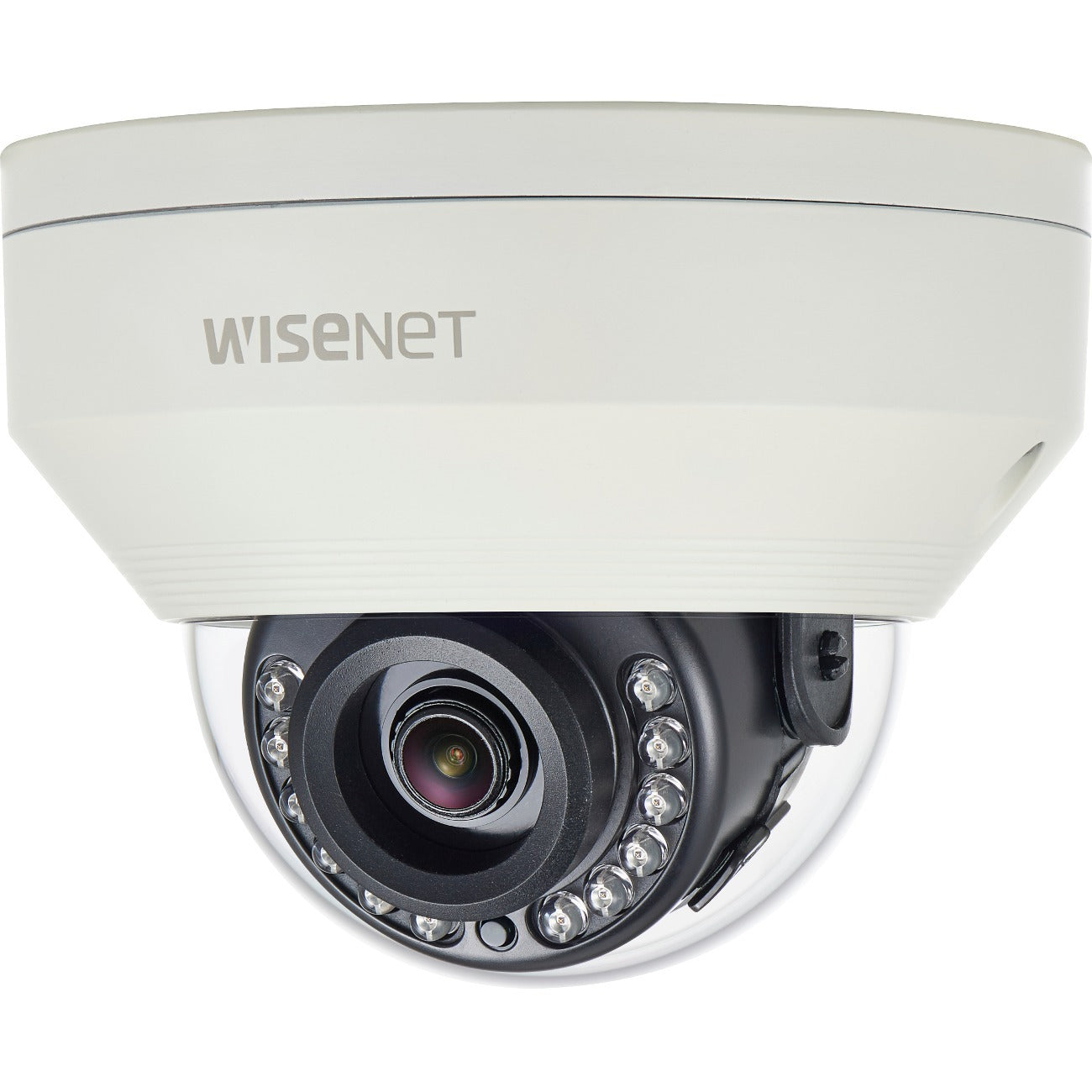 HANWHA Wisenet HCV-7010R 4 Megapixel Outdoor HD Surveillance Camera - Color, Monochrome - Dome - Ivory, 2.8 mm, White, HCV-7010RA, Wired