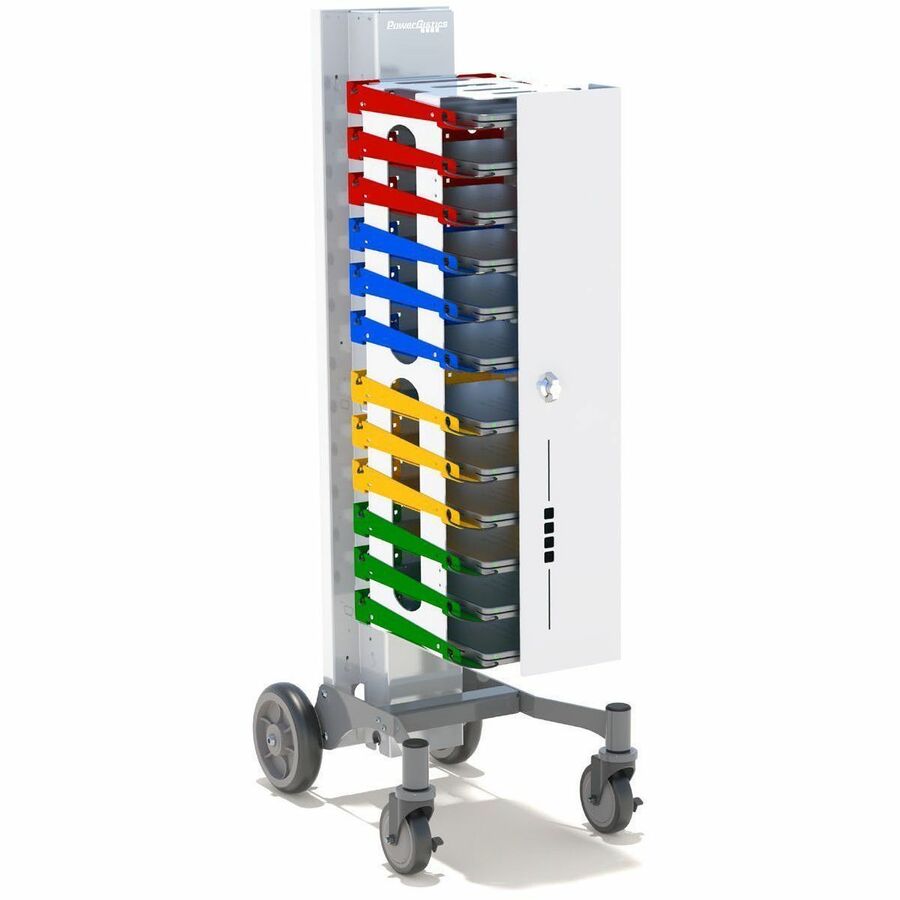 PowerGistics Roller1216 - 54.5" Height x 20.5" Width x 30" Depth - Gray - Rubber