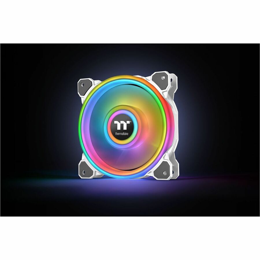 Thermaltake Riing Quad 14 RGB Radiator Fan TT Premium Edition 3 Pack - White - 3 Pack