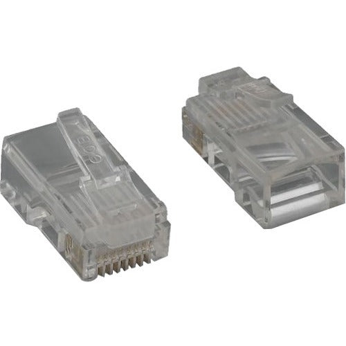 NSI ENET Category 5e Modular Plug, for Stranded Wire with Insert, 50u, 100pcs/bag