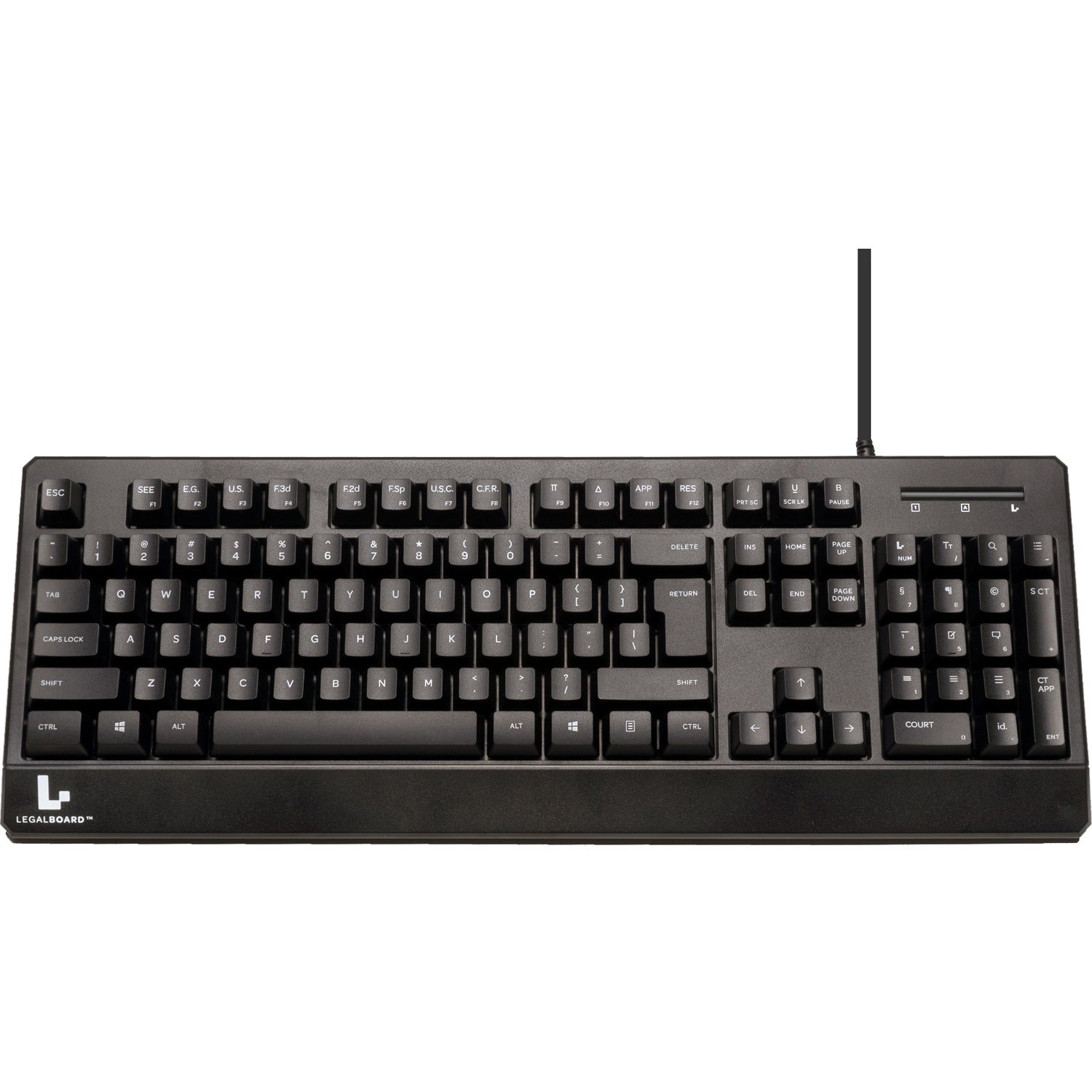Ergoguys Legal Keyboard, for Lawyers Wired, Black, 2.25 in, BHP-LB001
