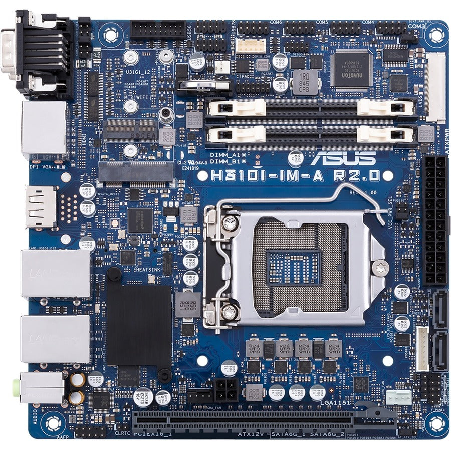 Asus H310I-IM-A R2.0 Desktop Motherboard - Intel H310 Chipset - Socket H4 LGA-1151 - Mini ITX
