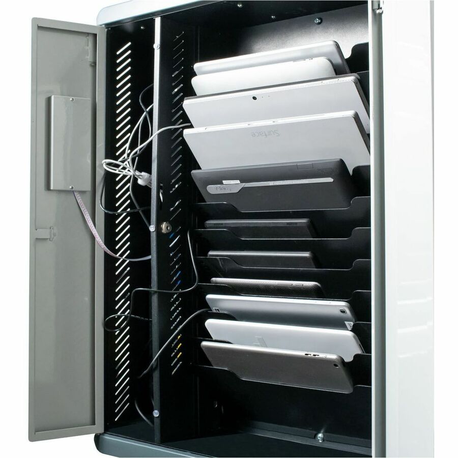 CTA Digital Wall-Mounted Charge Station Security Cabinet for Tablets