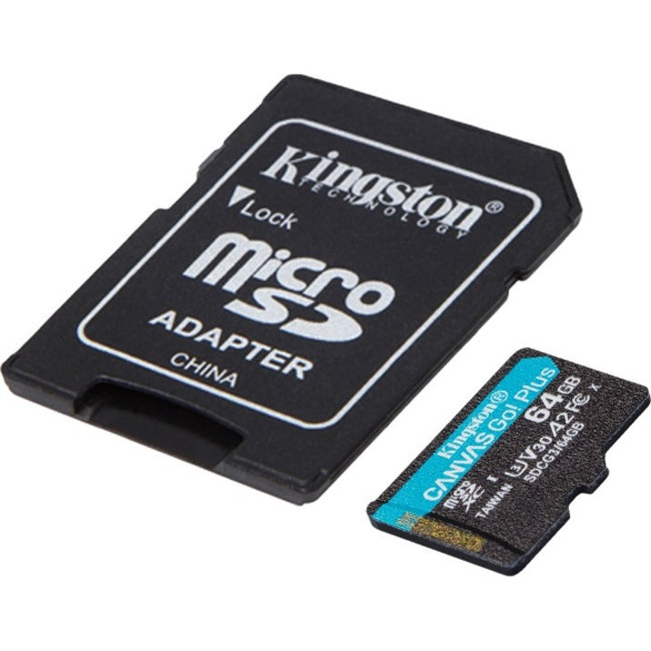 Kingston Canvas Go! Plus SDCG3 64 GB Class 10/UHS-I (U3) microSDXC