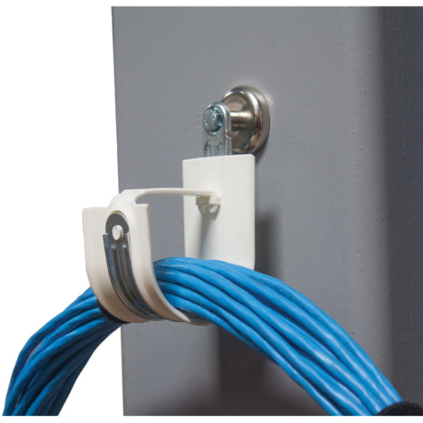 Platinum Tools 2" Side Mount Magnet HPH J-Hook, White, Box of 10