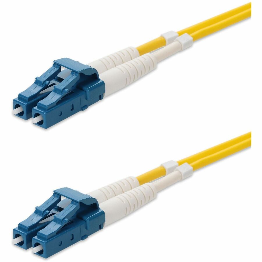 AddOn 100m LC (Male) to LC (Male) Straight Yellow OS2 Duplex Fiber OFNR (Riser-Rated) Patch Cable