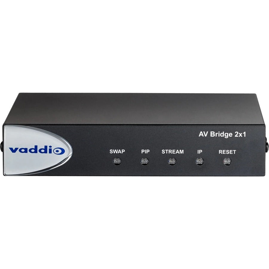 Legrand Vaddio AV Bridge 2x1 Video and Audio Mixer for Video Conferencing - Black