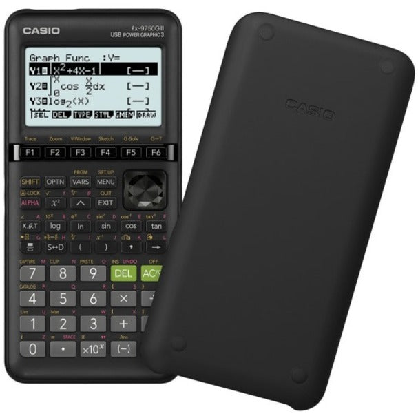 Casio Fx-9750GIII Graphing Calculator - Auto Power Off, Alphanumeric Display, Textbook Display - 62 KB - 2.75" - 8 Line(s) - 21 Digits - Dot Matrix - Battery Powered - Battery Included - AAA - Black - Plastic