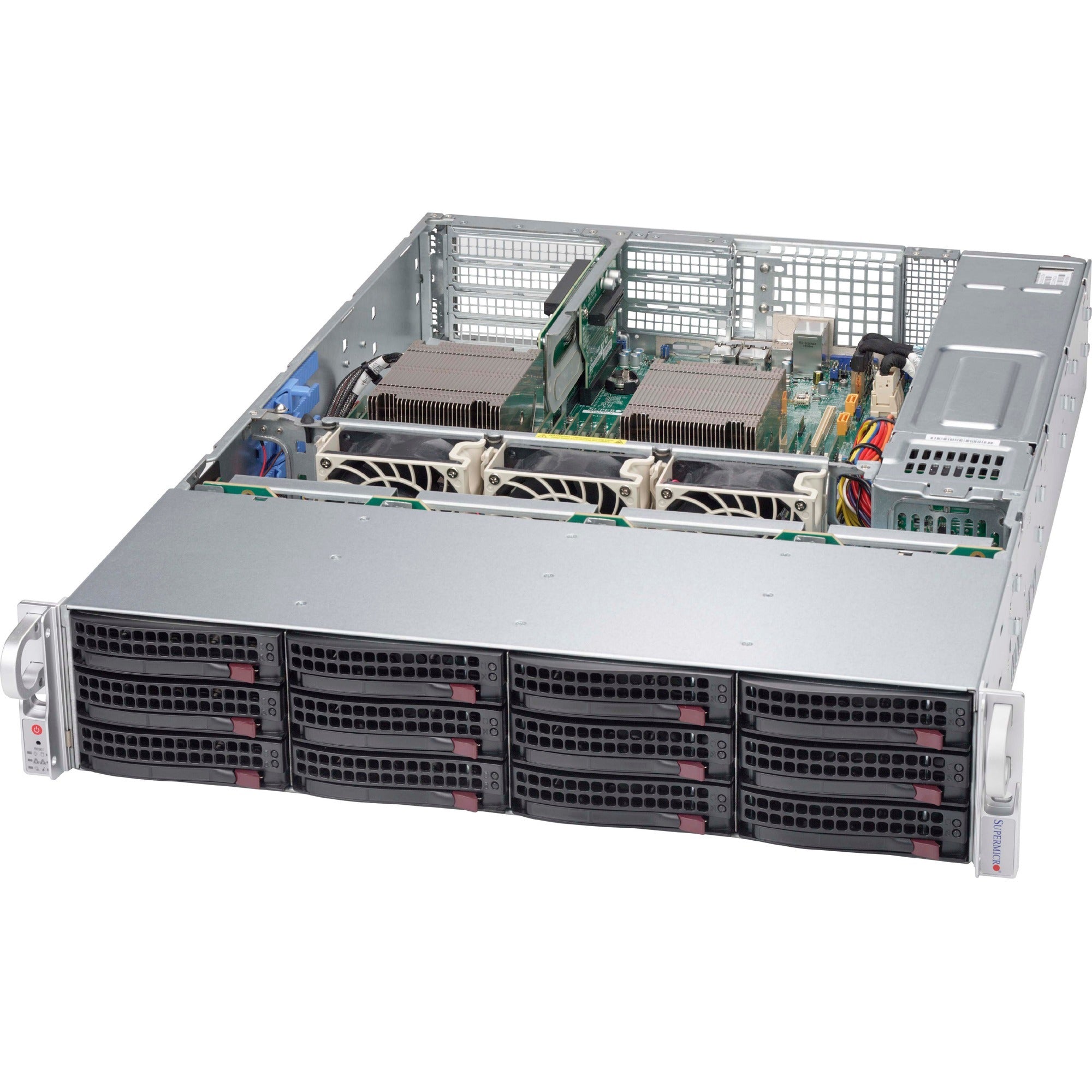 Supermicro SuperChassis 826BAC4-R1K23WB 40 mm 8 cm 6 cm 12 in 13 in 13.68 in 2.5 in 3.5 in