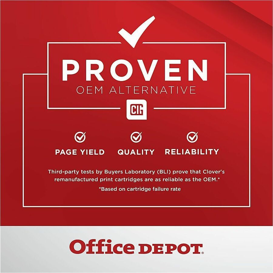 Clover Office Depot&reg; Remanufactured Yellow High Yield Toner Cartridge Replacement For HP M254YX