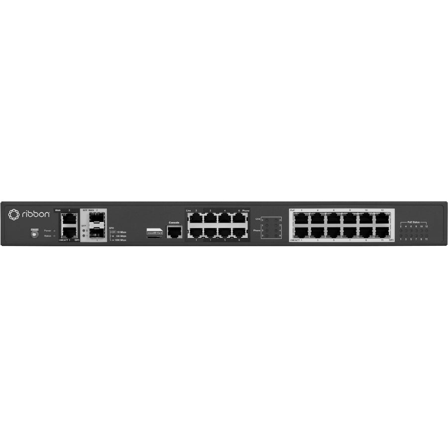 Sonus ribbon EdgeMarc 2900a PoE VoIP Gateway, 1000Base-X, Ethernet