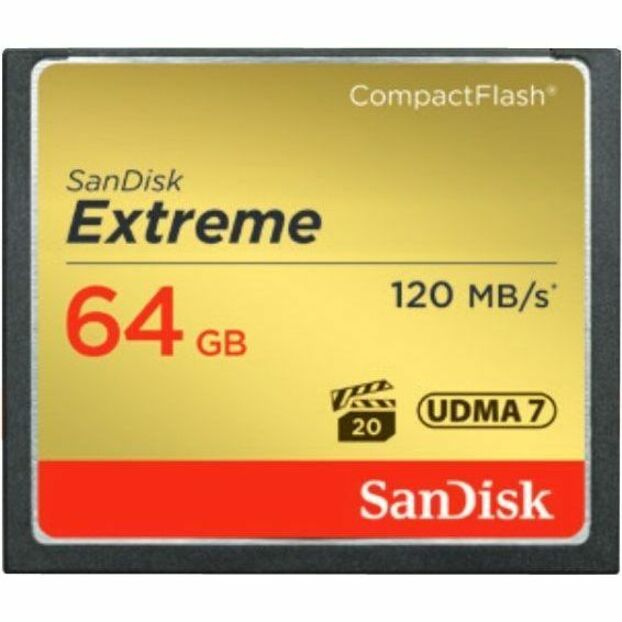 SanDisk Extreme 64 GB CompactFlash, 0.35 oz, SDCFXSB-064G-G46
