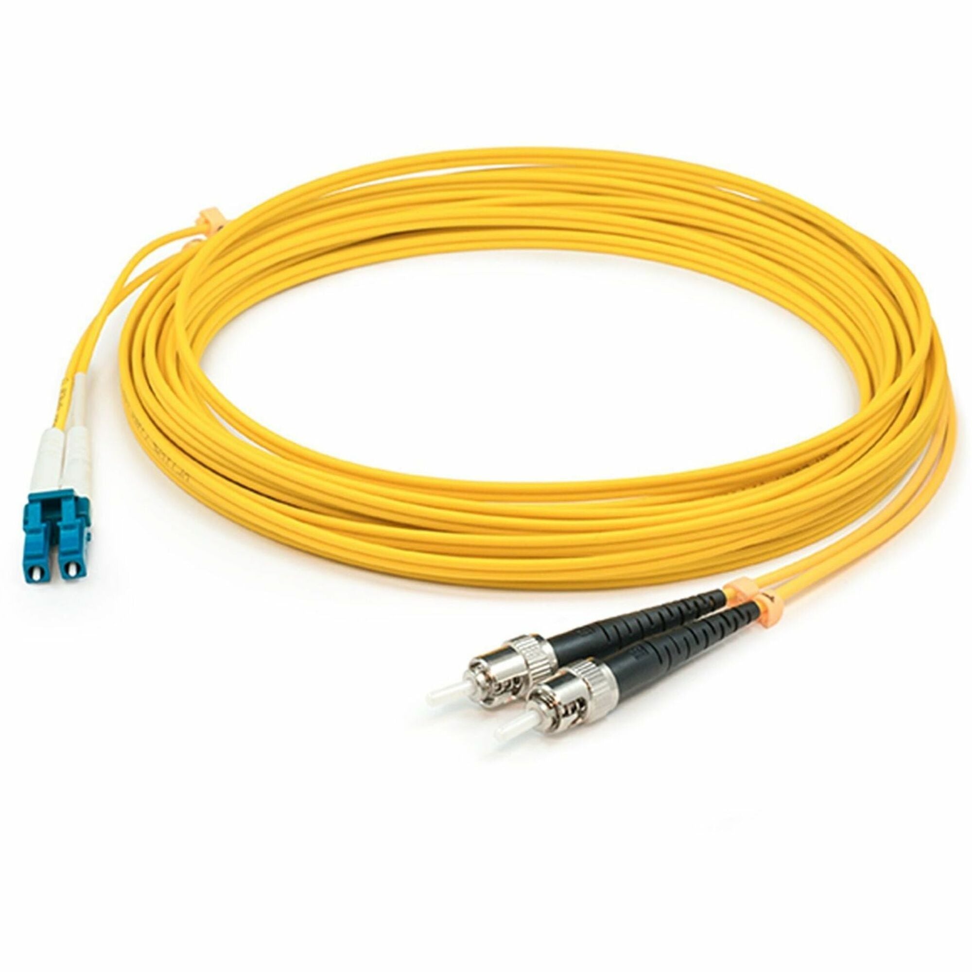 AddOn 10m LC (Male) to ST (Male) Straight Yellow OS2 Duplex LSZH Fiber Patch Cable