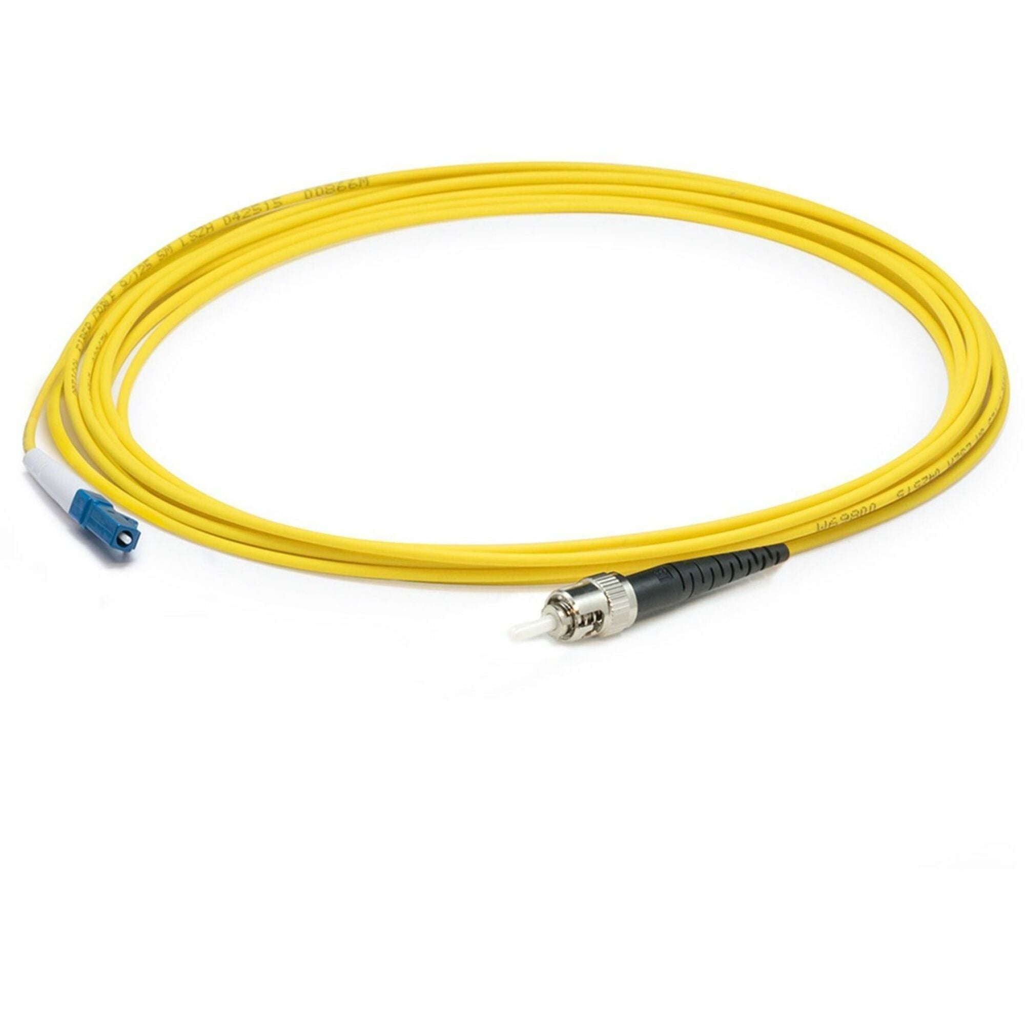 AddOn 10m LC (Male) to ST (Male) Straight Yellow OS2 Simplex LSZH Fiber Patch Cable