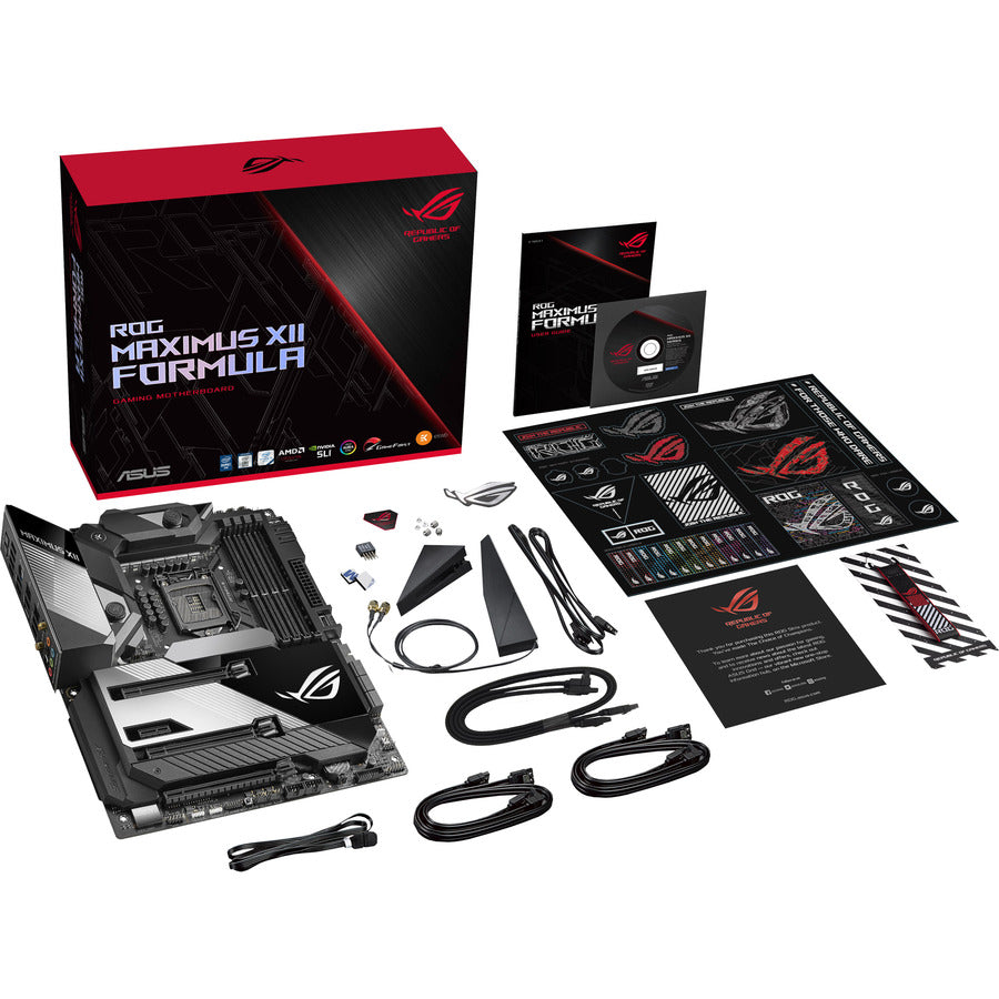 Asus ROG Maximus XII Formula Desktop Motherboard - Intel Z490 Chipset - Socket LGA-1200 - Intel Optane Memory Ready - ATX