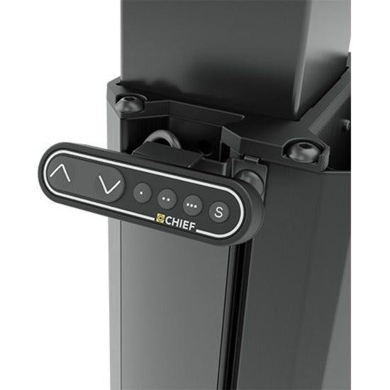 Legrand Chief Large Capacity Electric Height-Adjustable Mobile Flat Panel Cart - For Flat Panel Display - Black