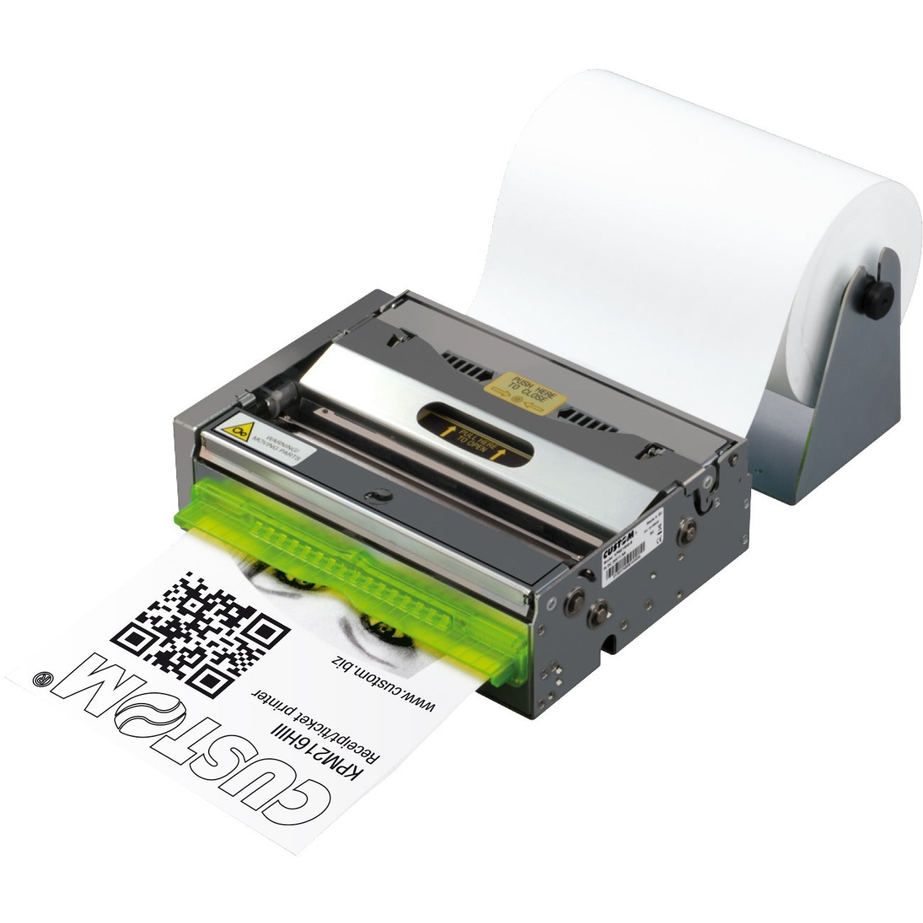 Custom KPM216HIII ETH Direct Thermal Printer - Monochrome - Ticket Print - USB - Serial