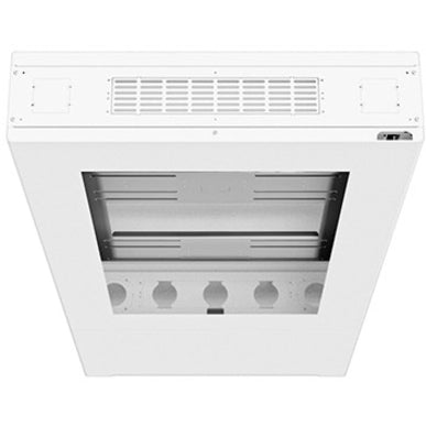 Legrand Chief Impact Floor Mounted Back-to-Back Kiosk, Portrait 55" White