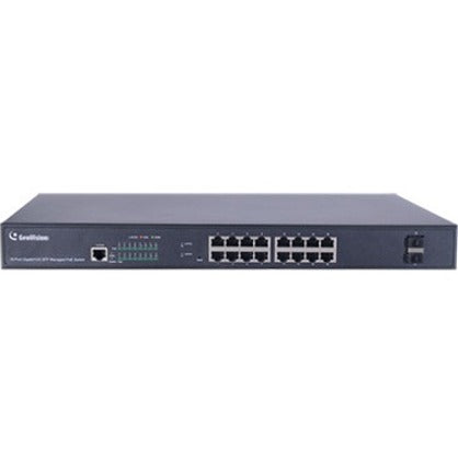 GeoVision 16-Port Gigabit 802.3at Web Management PoE Switch