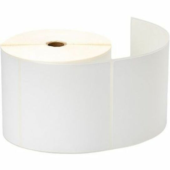 Brother 4in x 4in White Polypropylene Direct Thermal Label, Die Cut Roll