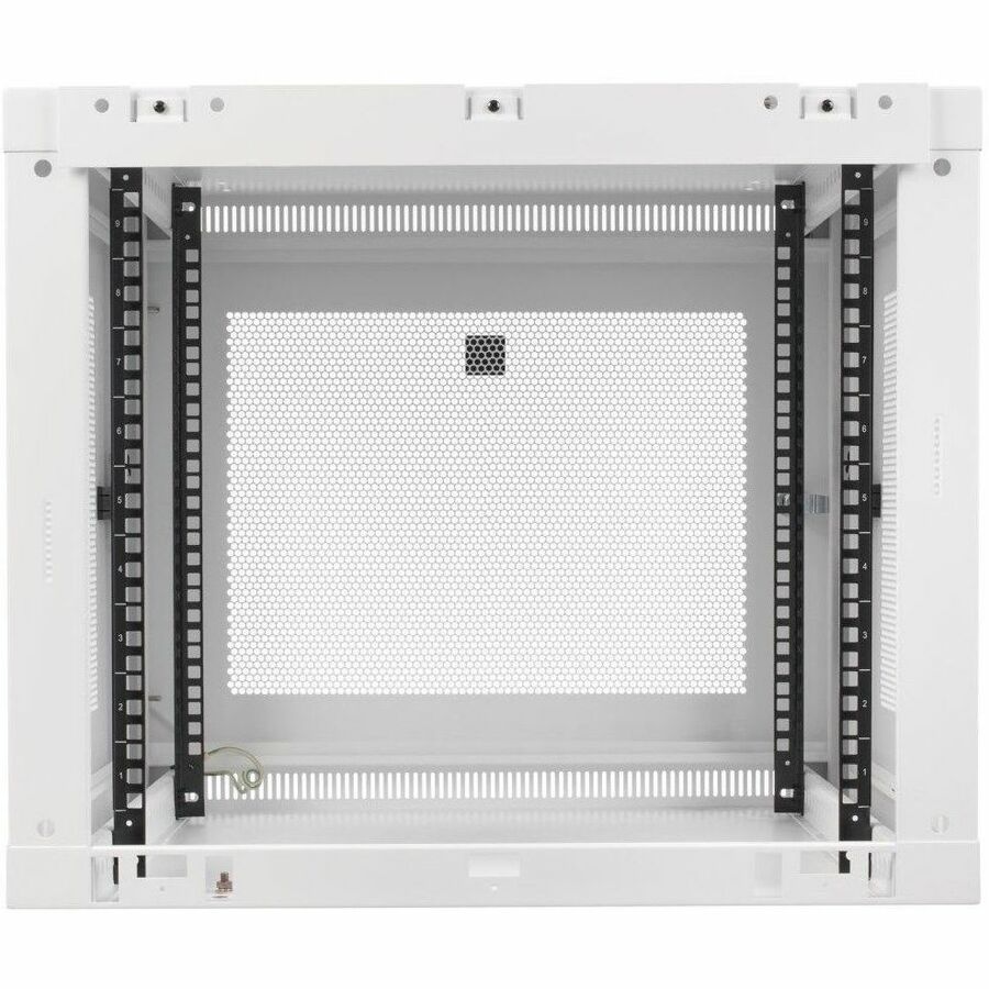 Eaton Tripp Lite Series SmartRack 9U Low-Profile Switch-Depth-Plus Wall-Mount Mini Rack Enclosure, White