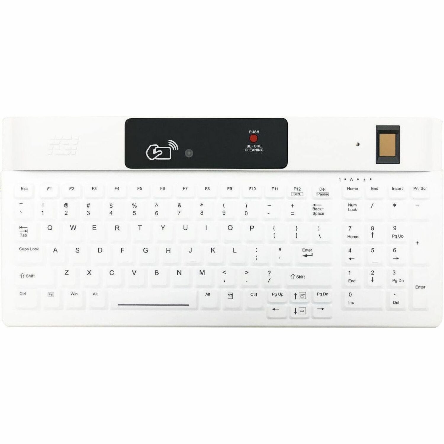 KSI 1800 Keyboard, 1.03", 1802RSXFFFW, Cable, White