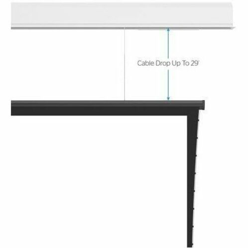 Legrand Da-Lite Wireline Advantage Projection Screen - In-Ceiling Mounted Projector Screen - 208in