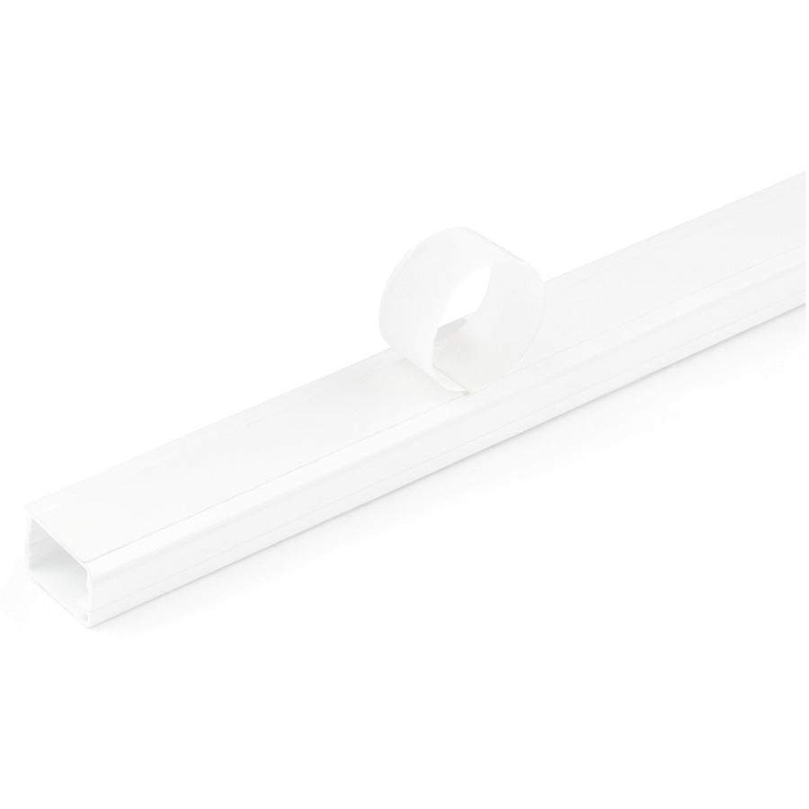 StarTech.com Cable Management Raceway with Adhesive Tape/Cover 3/4"(19mm)W x 1/2"(13mm)H x 6ft(1.8m)length, Network Cord Hider, UL Listed