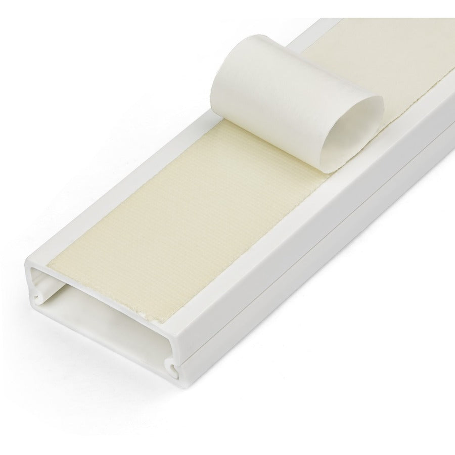 StarTech.com Cable Management Raceway w/Adhesive Tape and Cover 1-1/4"(32mm)W x 3/8"(11mm)H, 3ft(1m) length, Network Cord Hider, UL Listed