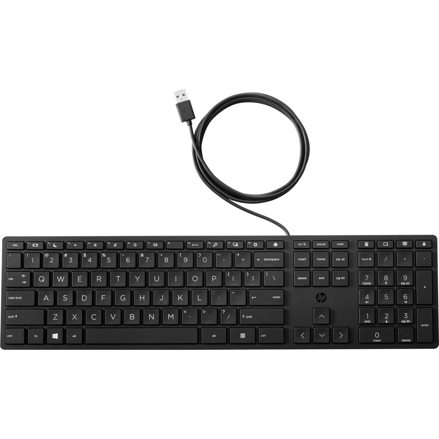 Work efficiently and enhance your everyday productivity with the comfortable, reliable HP Wired Desktop 320K Keyboard.