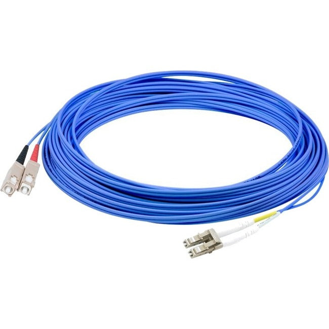AddOn 1m SC (Male) to LC (Male) Blue OM1 Duplex PVC Fiber Patch Cable