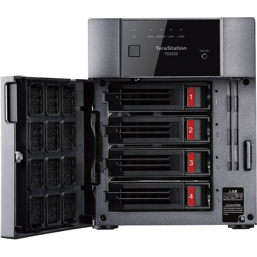 Buffalo TERASTATION 3420DN 16TB NAS, 15.70 lb, 2.5 Gigabit Ethernet, AL-214, TeraStation 3420DN Desktop 16 TB NAS Hard Drives Included